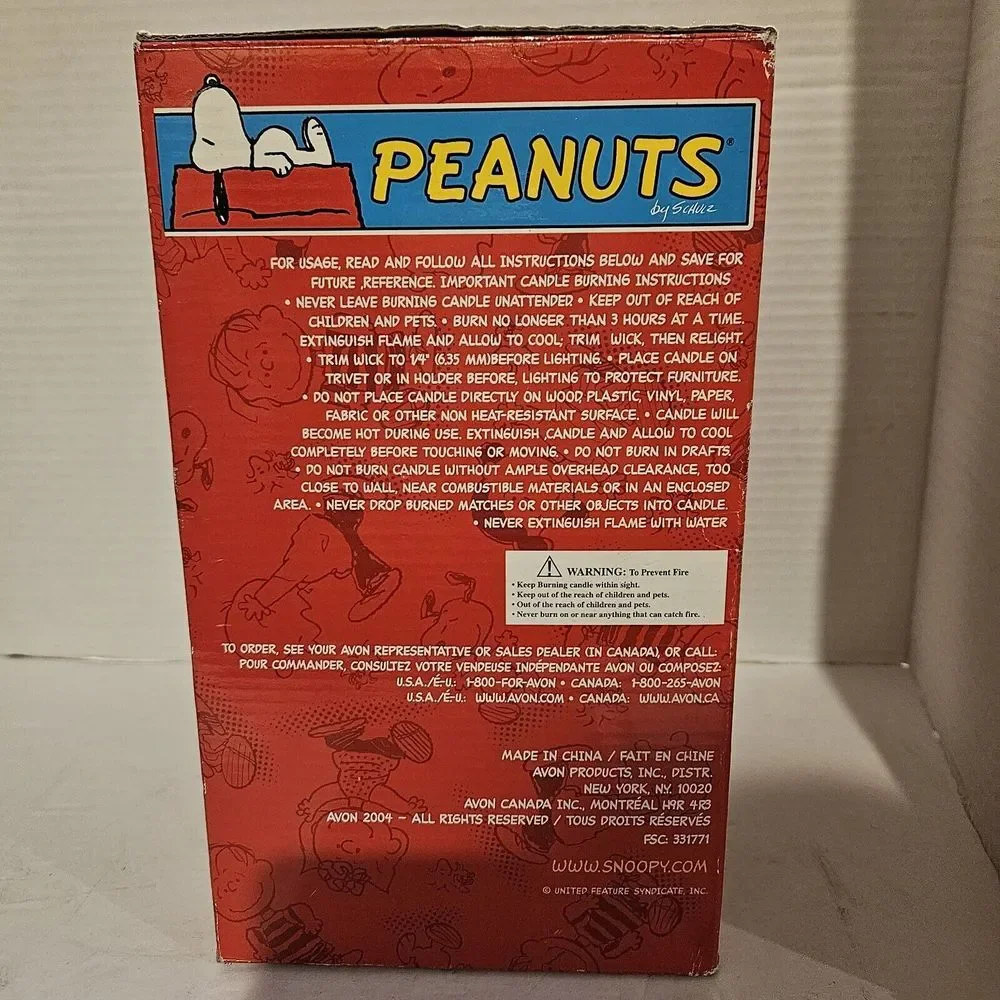 Peanuts Collectible Holiday Candle Jar 